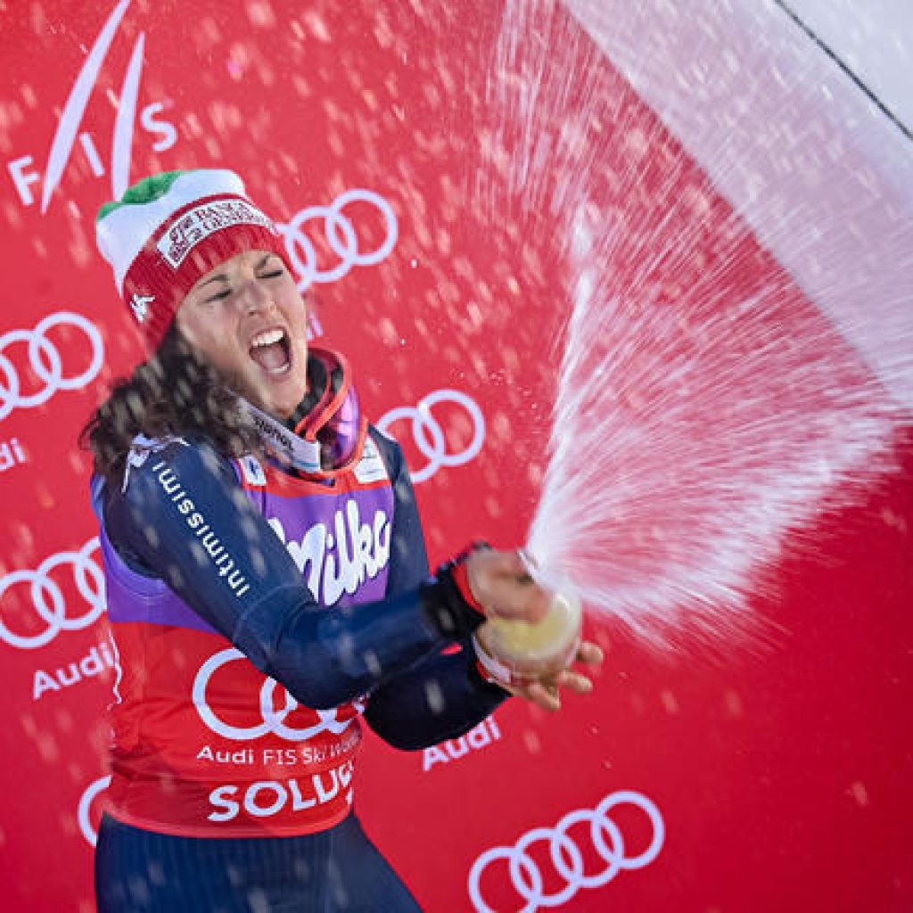 Federica Brignone has won the opening Giant Slalom in Sölden