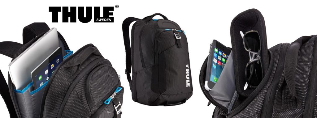 Durable backpack with dedicated electronics protection, roomy compartments, and organization.