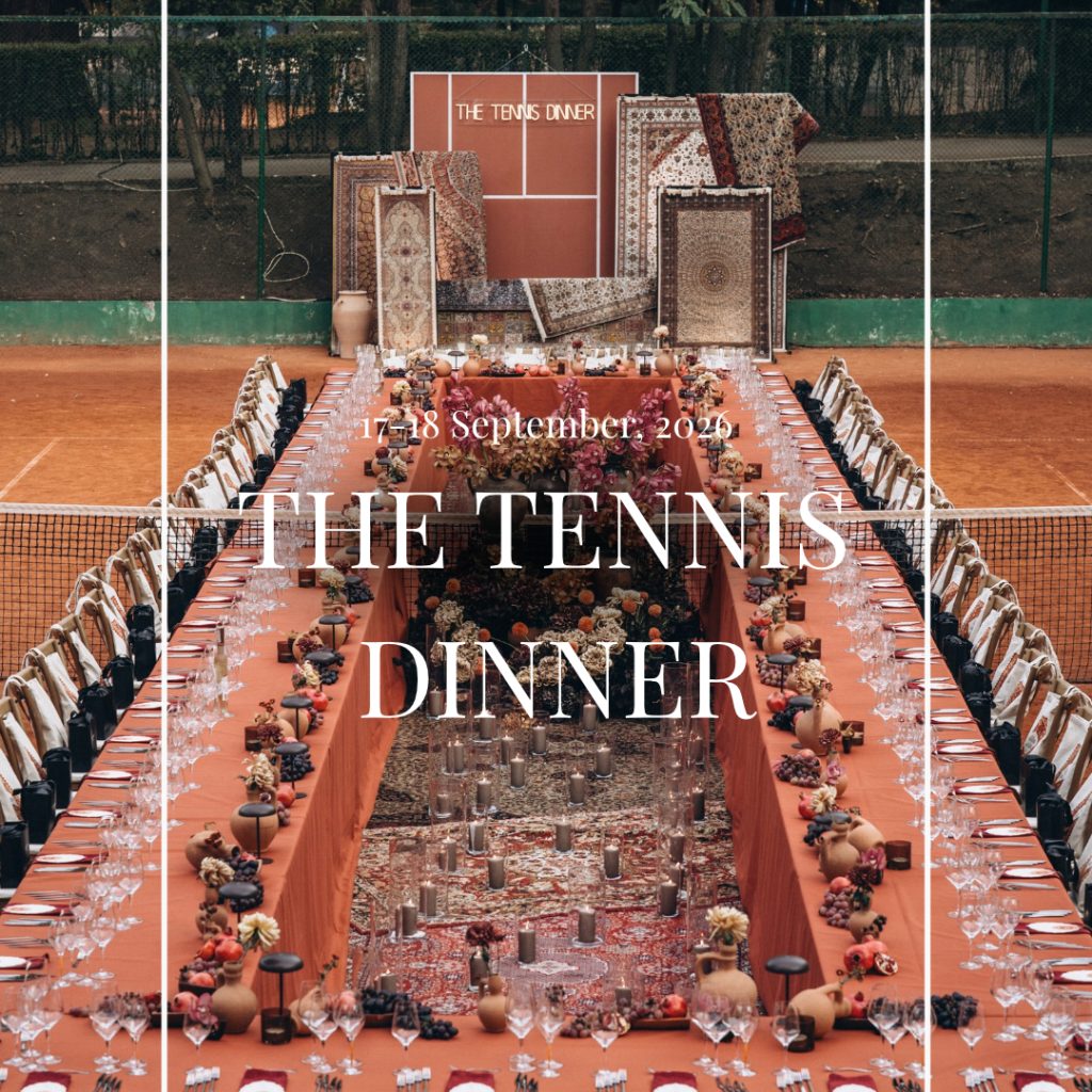 In harmony with the style of the event, we presented a selection from the Goldbergh Tennis Collection – a blend of sporty elegance, femininity, and distinctive design. Guests also had the opportunity to personalize Goldbergh caps with their initials, embroidered on-site – a unique and personal keepsake from the evening.
